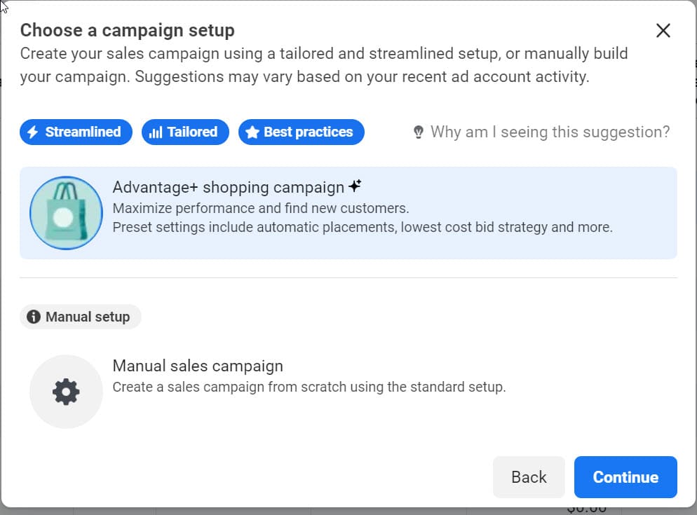 Advantage Plus Shopping Campaign