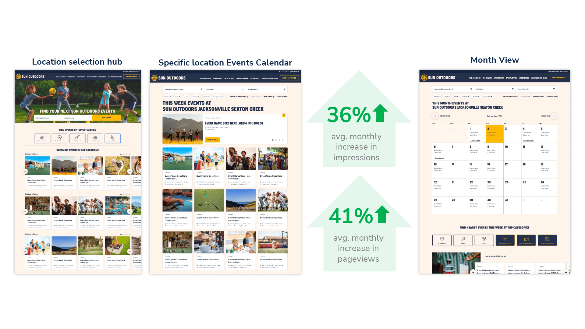 Local Specific Event Calendar with Schema