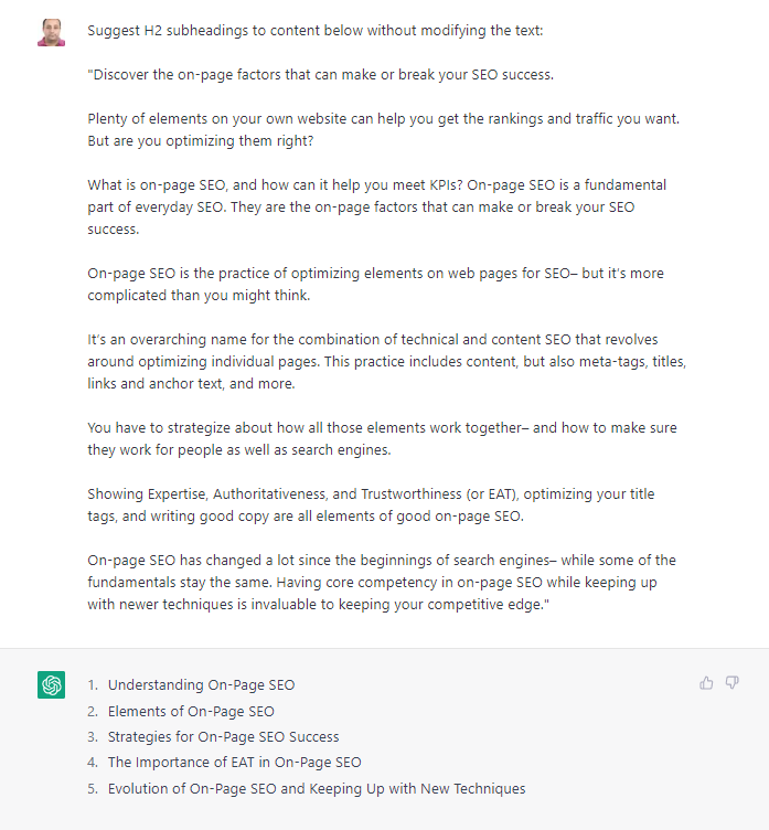 25 ChatGPT Examples For Digital Marketers & SEOs