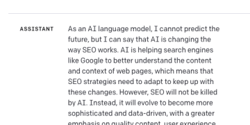Will AI Kill SEO? We Asked ChatGPT via @sejournal, @RyanJones